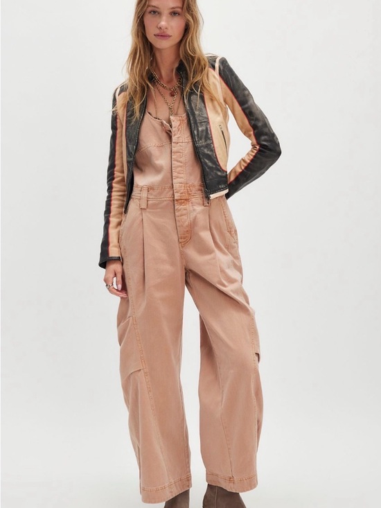 Free People Must Have Wide Leg Overalls, XS - Picture 2 of 7